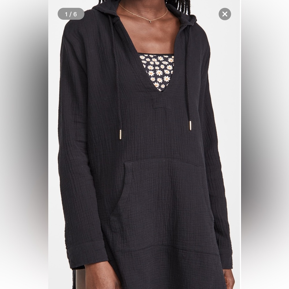 L*Space Caswell Hooded Swim Cover Up Size Small